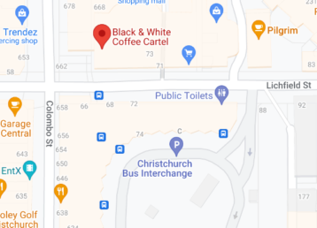 Coffee Shop Location map